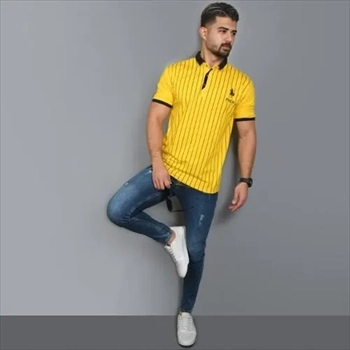 1000 تیشرت مردانه زرد مدل MONO (2024)