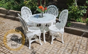 مبلمان باغی ، صندلی و میز باغی پلیمری طاووسی