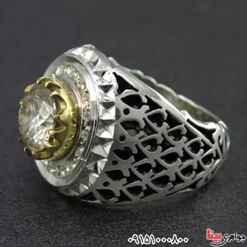 انگشتر فاخر الماس روسی مردانه،کد:۲۶۴۴۹