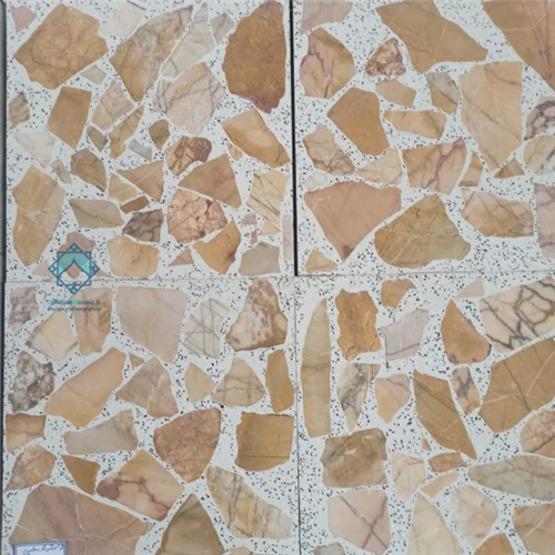 خرید-موزاییک-لاشه-عسلی-سنگ-درشت-–-استحکام-بالا