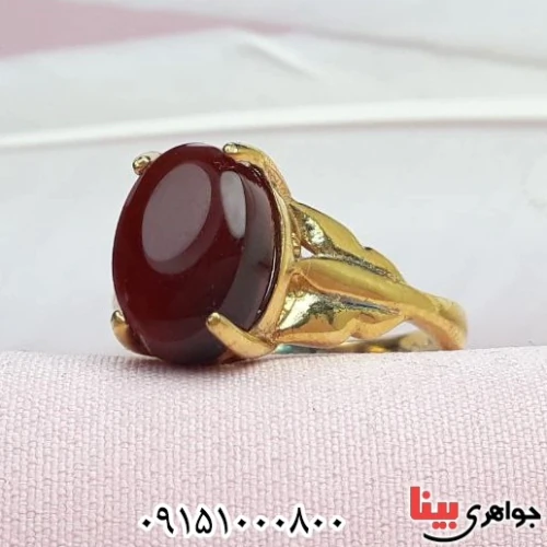 انگشتر-عقیق-یمنی-کبدی-زنانه-کد:۳۳۵۳۶