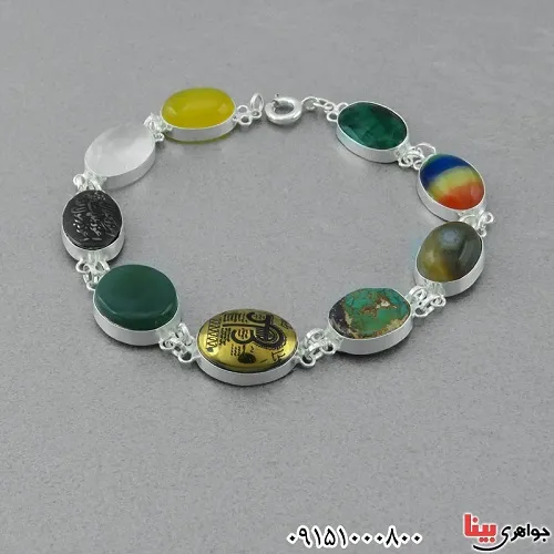 دستبند-چند-جواهر-سفارشی-زیبا-و-خاص-_کد:۳۰۹۳۳