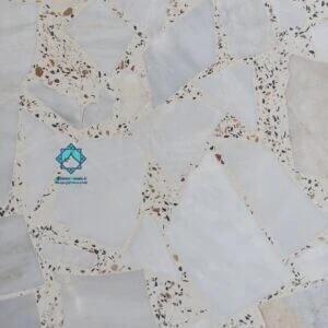 خرید-موزاییک-لاشه-برفی-زمینه-سفید-سنگ-سفید