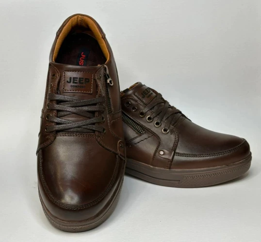 کفش-مردانه-چرم-قهوه-ای-مدل-1121