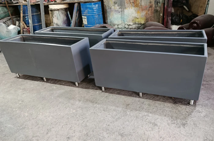 تولید-گلدان-فایبرگلاس-طرح-مستطیل