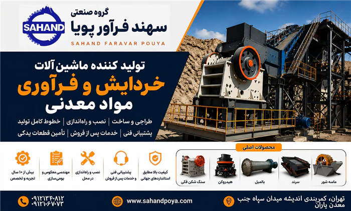 ماشین‌آلات-خردایش-و-فرآوری-مواد-معدنی-سهندپویا