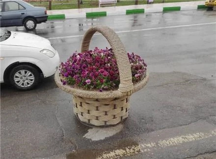 گلدان-فایبرگلاس-طرح-سبد-زرین-کار