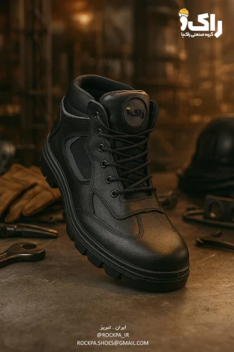 تولید-کفش-ایمنی-برند-rock-pa-از-چرم-طبیعی