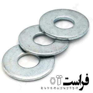 واشر-آهنی-سایز-۳۰-–-سفید-و-سیاه-۱۰×۵۰×۳۰