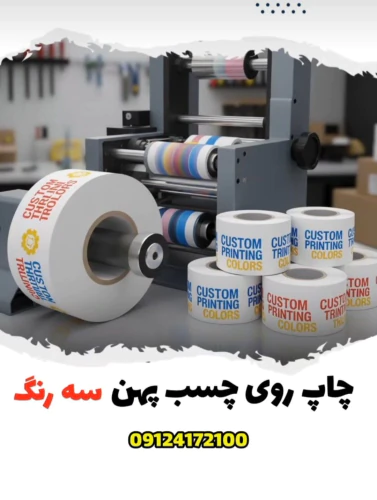 چاپ-اختصاصی-لوگو-روی-چسب--,ویهان-چسب