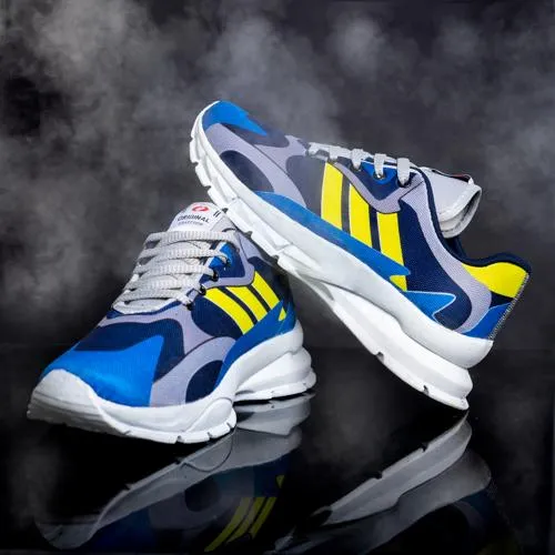 1000-کفش-ورزشی-adidas-مردانه-زرد-آبی-مدل-(2024)