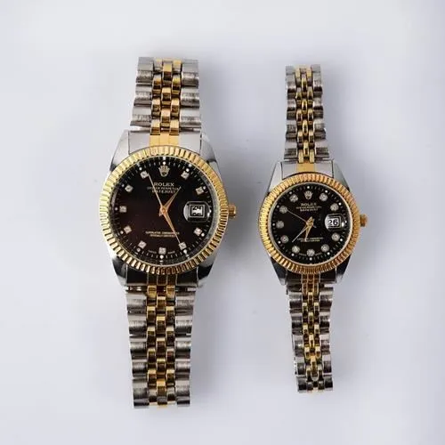 1000-ست-ساعت-دونفره-طرح-rolex-(مشکی)-(2024)