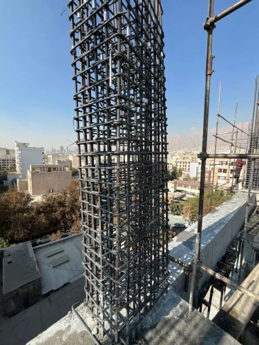 اجرای-اسکلت-بتنی-و-سقف-وافل