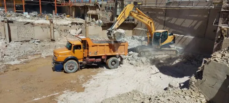 تخریب-و-خاکبرداری-در-شیراز