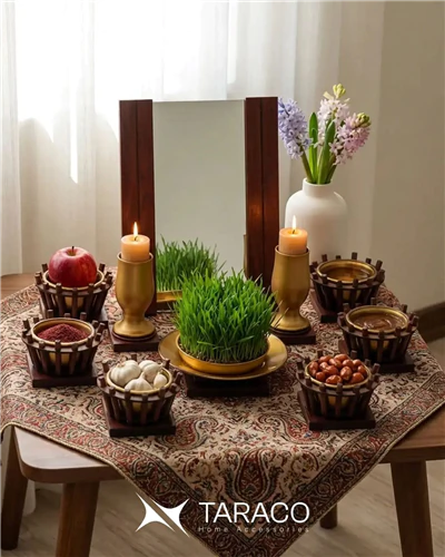 هفت‌سین-دست‌ساز-صدف-تاراکو