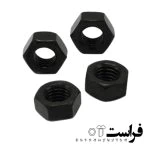 مهره-شش-گوش-اهنی-سایز-۱۰-–-رنگ-سیاه-و-سفید