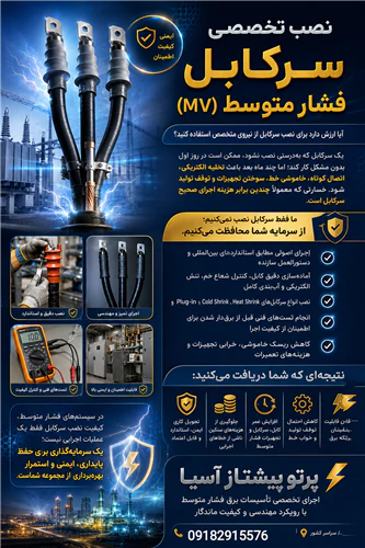 نصب-تخصصی-انواع-سرکابل-فشار-متوسط-(mv)-برق