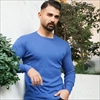 1000 تیشرت مردانه آستین بلند آبی مدل Tom (2024)