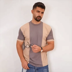 1000 تیشرت مردانه طوسی کرم مدل Kaveh (2024)