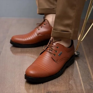 1000 کفش رسمی مردانه عسلی خطی مدل classi (2024)