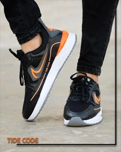 1000 کفش مردانه مدل Rojer (مشکی نارنجی) (2024)