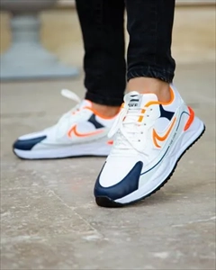 1000 کفش مردانه مدل Rojer (سفید نارنجی) (2024)