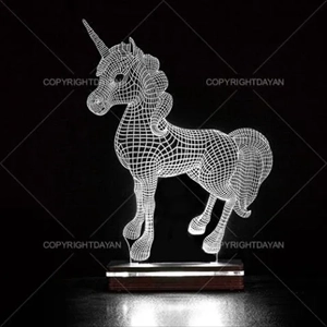 1000 آباژور سه بعدی طرح اسب رویا (2024)