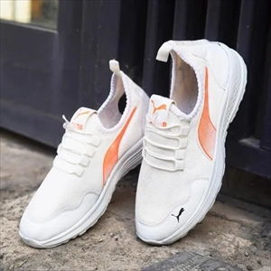 1000 کفش ورزشی مردانه سفید نارنجی مدل Er (2024)