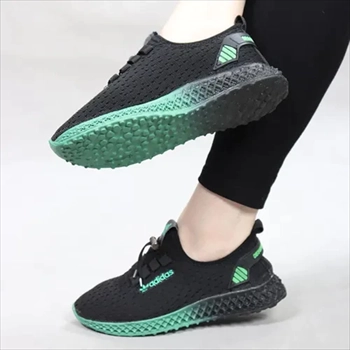 1000 کفش ورزشی زنانه مشکی سبز مدل Diba (2024)