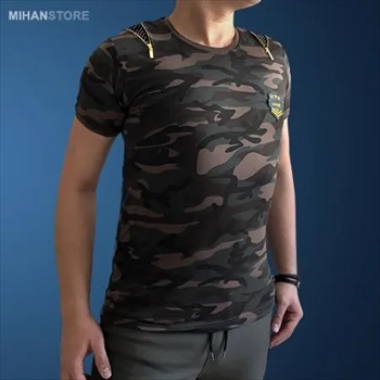 1000 تی شرت مردانه ارتشی طرح Zipper (2024)