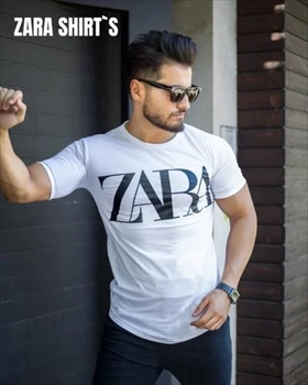 1000 تیشرت مردانه مدل ZARA (سفید) (2024)