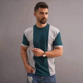 1000 تیشرت مردانه سبز طوسی مدل Kaveh (2024)