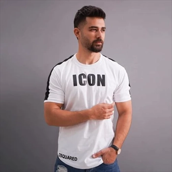 1000 تیشرت مردانه سفید مدل ICON (2024)