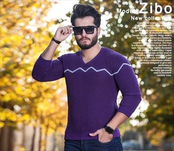 1000 بافت مردانه مدل Zibo (بنفش) (2024)