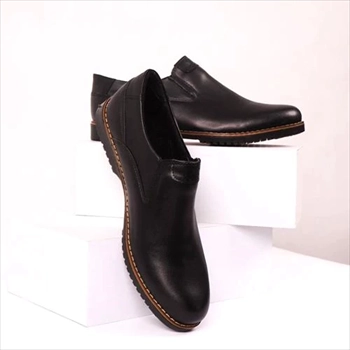 1000 کفش رسمی مردانه مشکی ساده مدل KARON (2024)