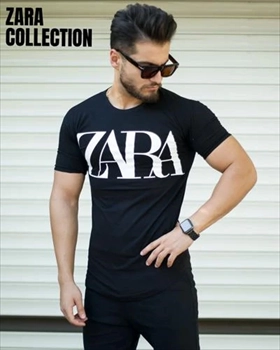 1000 تیشرت مردانه مدل ZARA (مشکی) (2024)