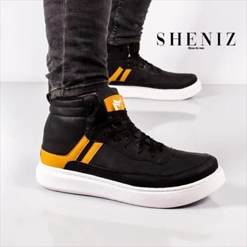 1000 کفش ساقدار مردانه Sheniz (مشکی طلای (2024)
