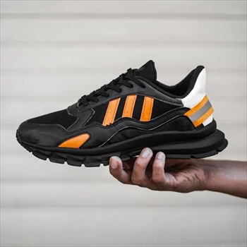 1000 کفش ورزشی Adidas مردانه مشکی نارنجی (2024)