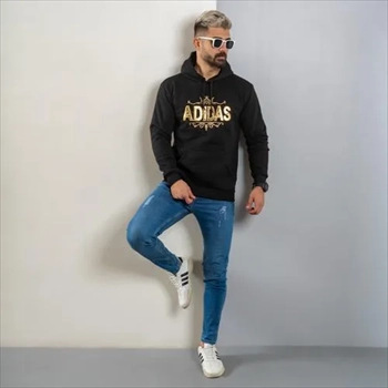 1000 هودی مردانه Adidas مشکی مدل Sahand (2024)