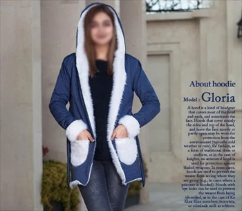 1000 هودی دخترانه مدل Gloria (2024)