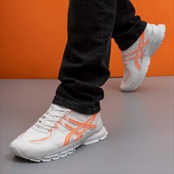 1000 کفش ورزشی مردانه اسیکس سفید-نارنجی  (2024)