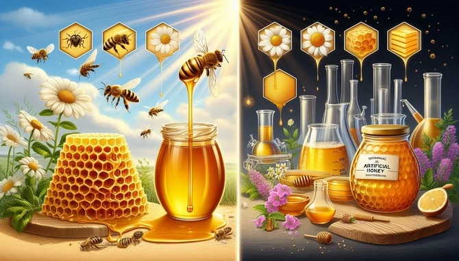 فرق عسل طبیعی با مصنوعی
