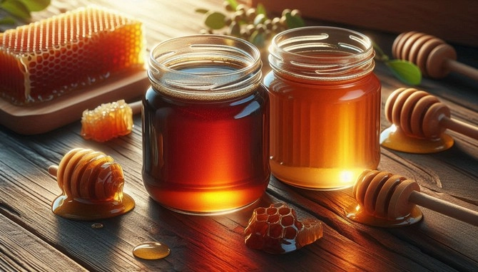 فرق عسل تیره و روشن