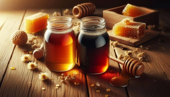 فرق عسل تیره و روشن