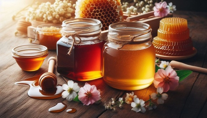 فرق عسل تیره و روشن