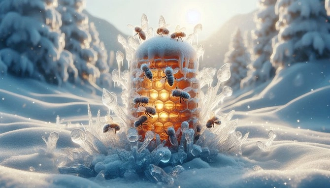 اگر عسل یخ بزند