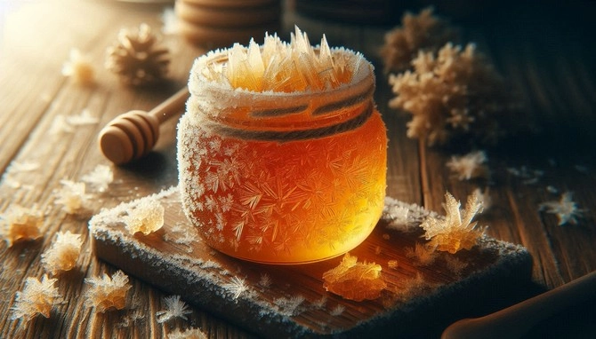 اگر عسل یخ بزند