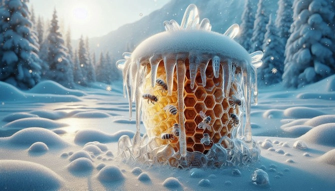 اگر عسل یخ بزند