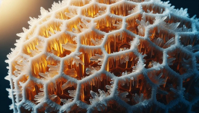 اگر عسل یخ بزند