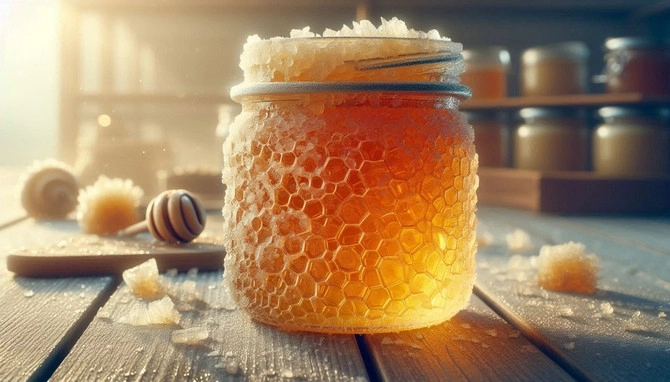 اگر عسل یخ بزند